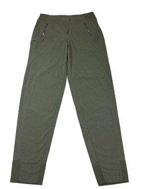 Athleta 8T tall Green Tapered Leg Pants With Zippered Pockets  (OO627)